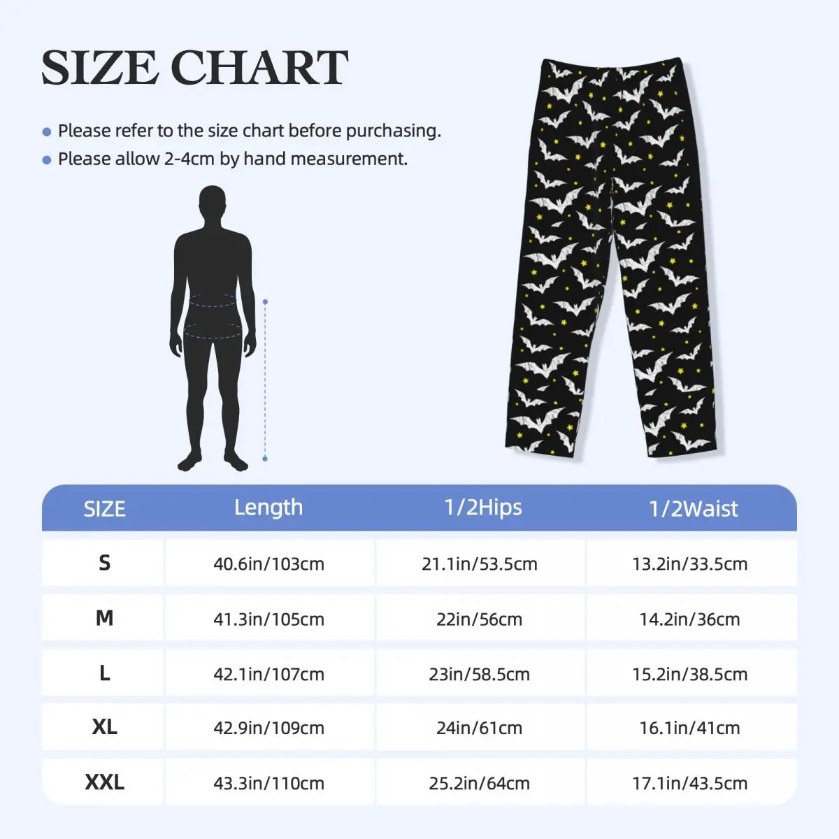 Pantalones de pijama de murciélago espeluznante personalizados para hombres, ropa de dormir de bruja oculta gótica de Halloween, pantalones de dormir de salón, pantalones elásticos con bolsillos