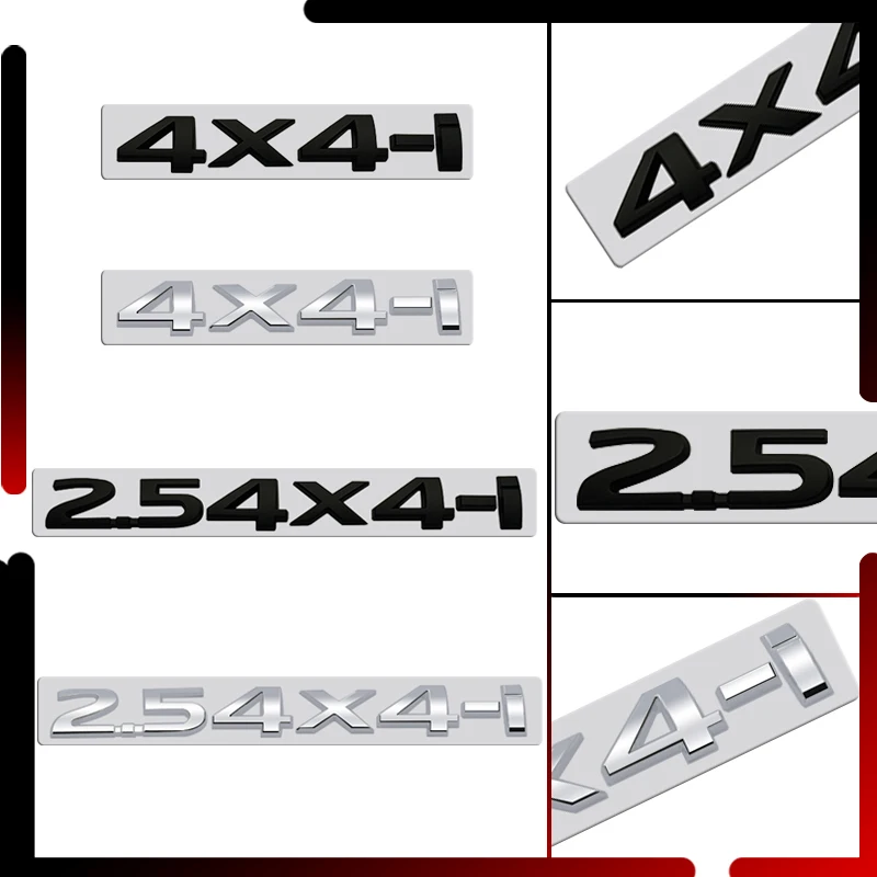 Metal Car Body 4X4-i 2.5 4X4-i Emblem Badge 3D Sticker Tail Decals For Nissan X-TRAIL XTRAIL Qashaqai T30 T31 T32 Accessories