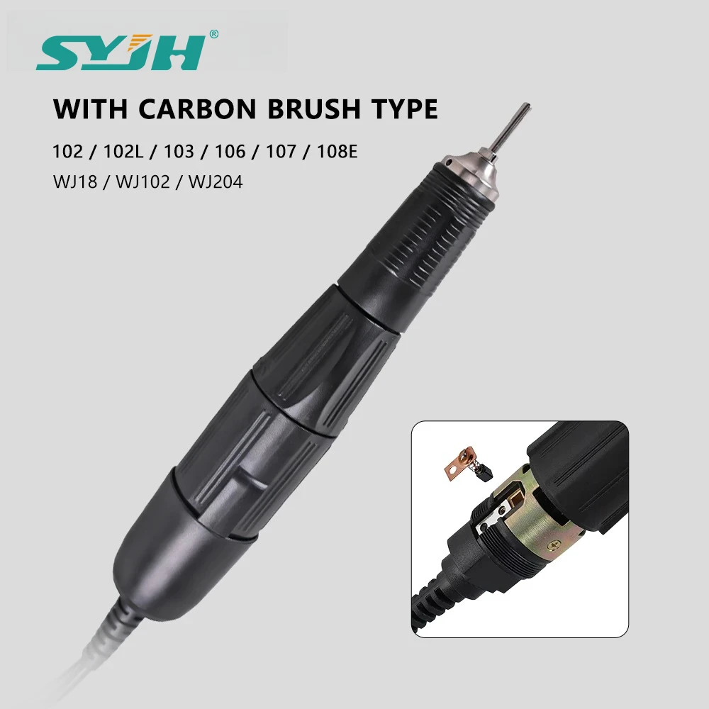 

Dental Lab Brushess Micromotor 18/102/204 with Carban Brush Handle 35000-60000RPM Polishing Handpiece for Ginder Dentist Tools