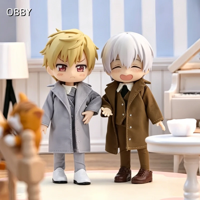 For Obitsu 11 Doll British Business Gentleman Coat For OB11 1/12 Gsc Molly YMY Body9 Body Doll Cloth NAGI Doll Outfit Clothes