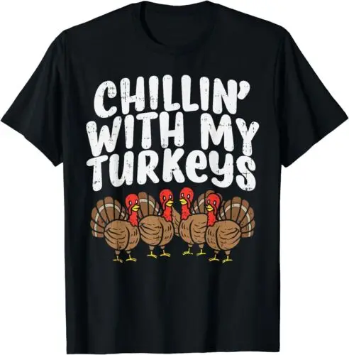 

Футболка Chillin с надписью My Turkeys на День Благодарения