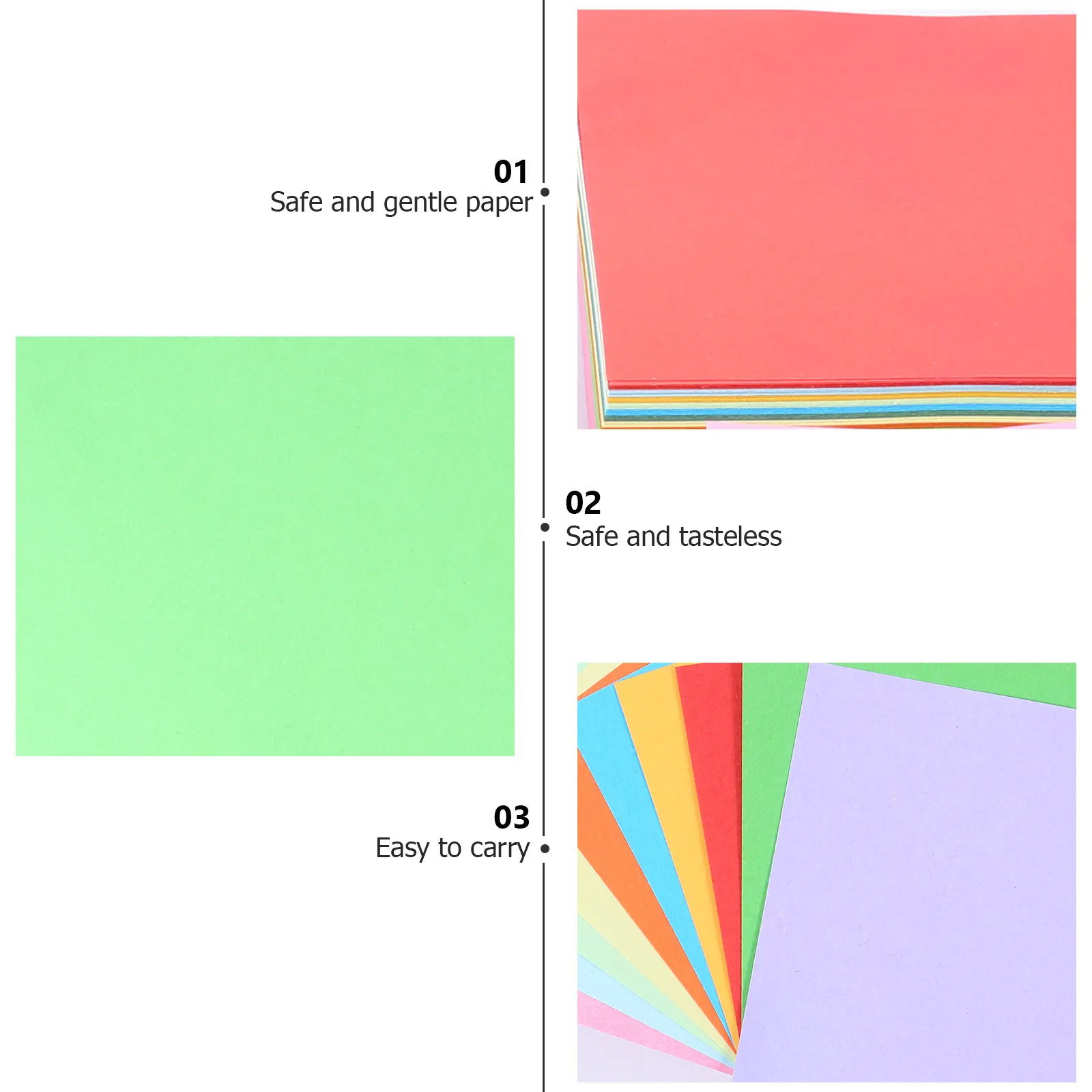600Pcs Safe Handicraft Paper Creative Origami Supplies DIY Folding Paper Colorful Craft Materials Folding Papers