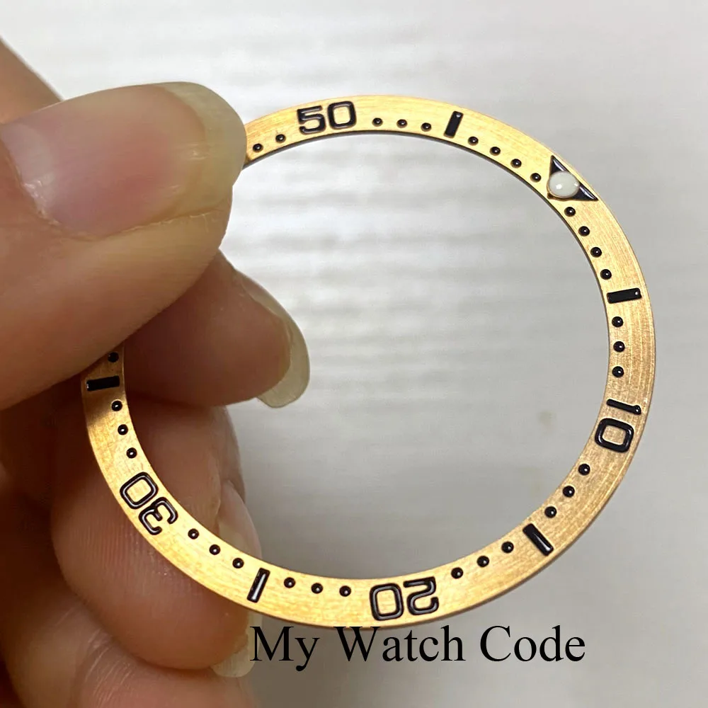 38mmx 32.15mm Cusn8 Real Bronze Flat Watch Bezel Insert for Turtle Watch SKX Watch Parts Watch Mod Repair Tool Kit