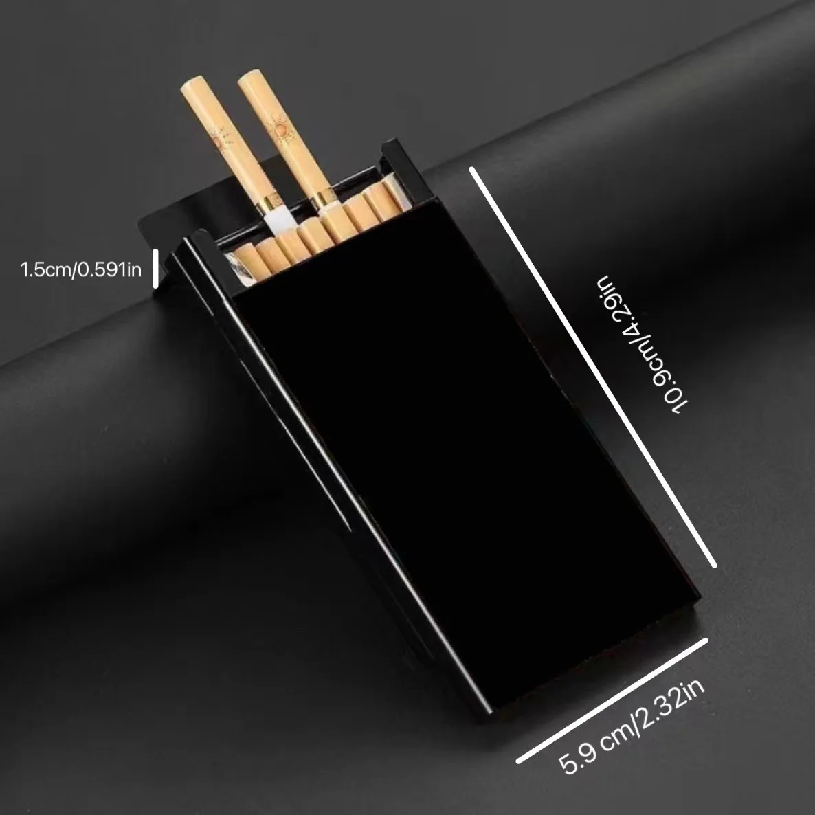Slim Down-Draw Metallic Cigarette Case 20-Piece Set with Anti-Drop And Anti-Moisture Features Creative Painted Images