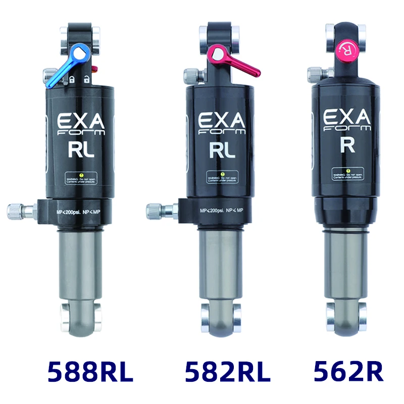 KS EXAFORM-MTB Rear Shock Absorber, Adjustable Damping, Single and Double Air Chamber, 150mm, 165mm, 190mm