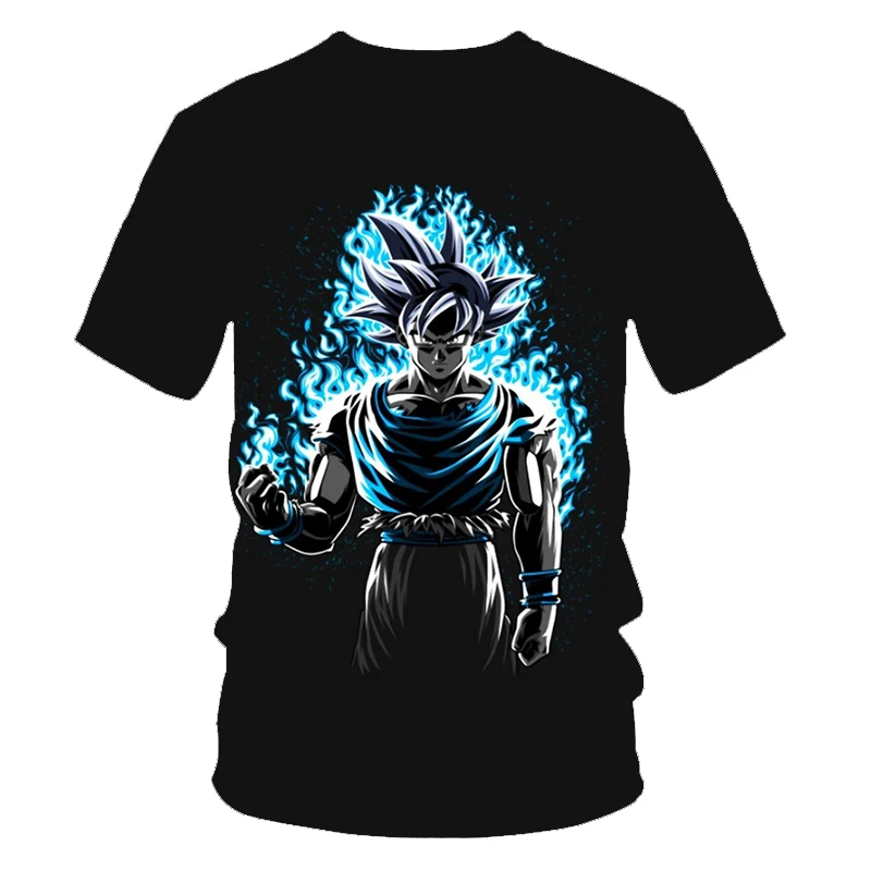 

Japan Anime Dragon Ball Z Goku Children's CosPlay T-shirt Super Saiyan Men's T-shirt Orange Breathable Kids Clothing Boys Gift