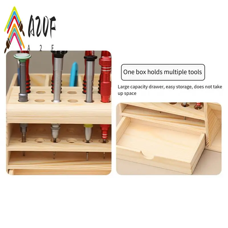 

A20F-Multi-Compartment Storage Wooden Box Is Suitable For Mobile Phone And Desktop Sundries Sorting And Storage Tools.