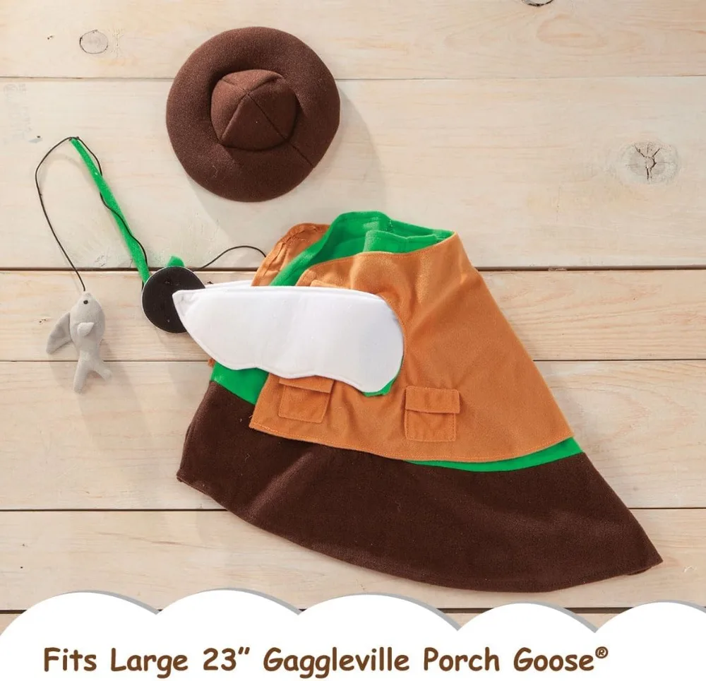Fishing Goose Outfit for 23" H Statue, Large Size view 3