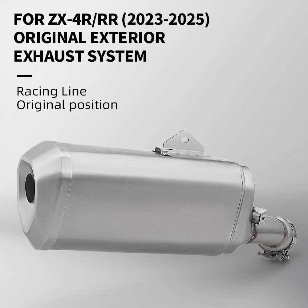 

ZX4R 2023 Exhaust Pipe Motorcycle Exhaust Slip-On Pipe Middle Link Pipe Set For Ninja ZX-4R ZX-4RR ZX4RR Original exhaust