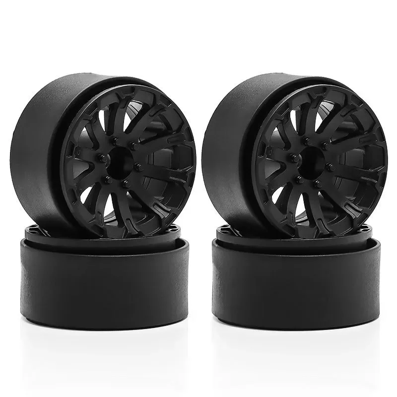 

4PCS Plastic Beadlock 1.9" Wheel Hub Wheel Rim for 1/10 RC Crawler Car Axial