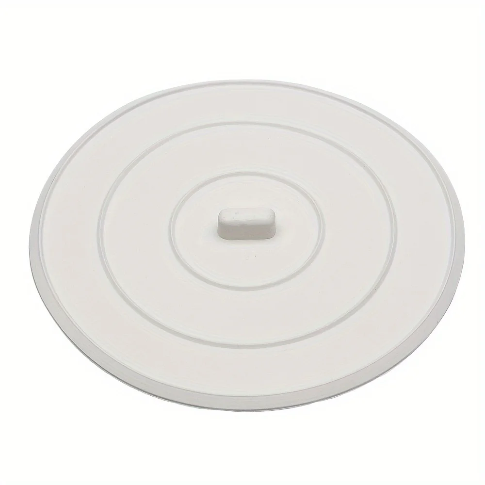 1pc Flat Suction Sink Plug, Silicone Bathtub Plug, Silicone Drain Plug Hair Plug, Shower Flat Suction Cup Cover