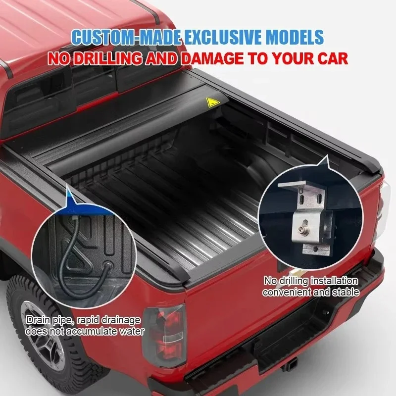 Retractable Crew Cab Truck Bed Tonneau Cover Fit Sierra 1500 2019-2026