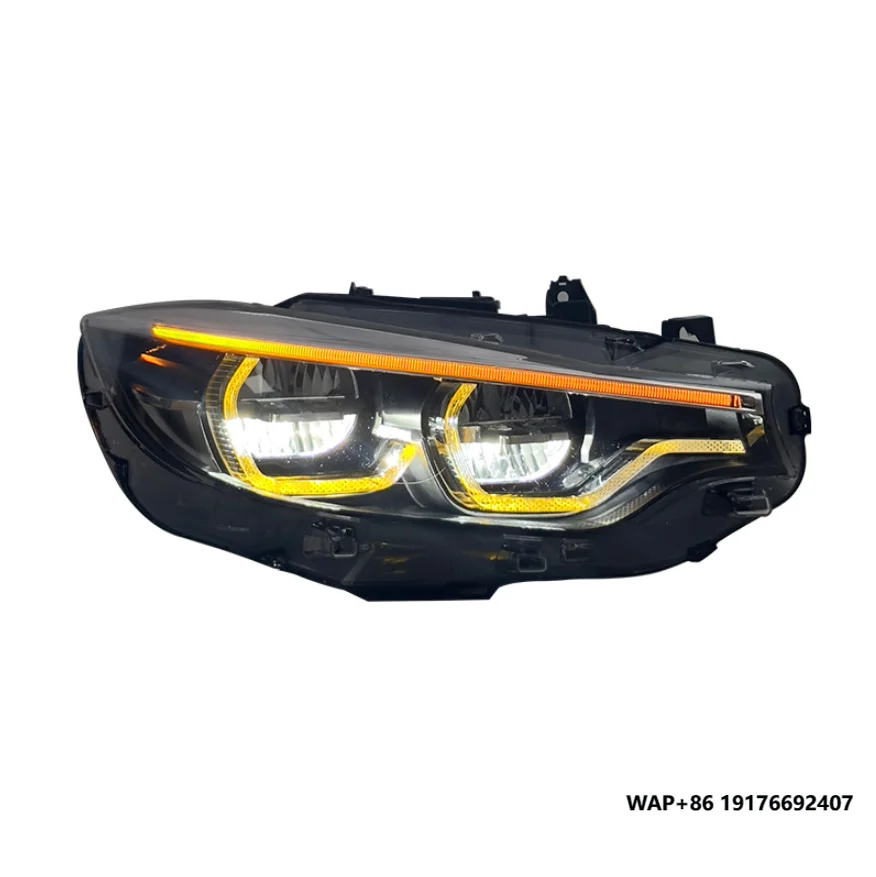 

Ikon Style LED Headlights for F32 F33 F36 F80 F82 M3 M4 Lci Yellow & White DRL High & Low Fog Turn Signal Lamp in 6000k Color