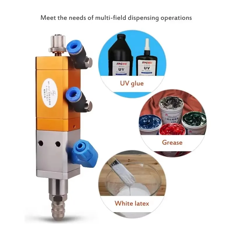Valve Anti-drip Silicone Valve Suck Back Epoxy Silicone Resin Glue Pneumatic Precision Dispensing Valve MY-3131 UV Dispensing