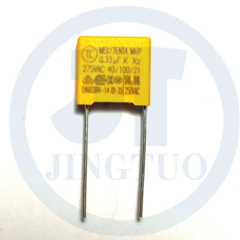 10 шт. MKP X2 275VAC 334K 0,33 UF 330NF свинцовый шаг P10 мм