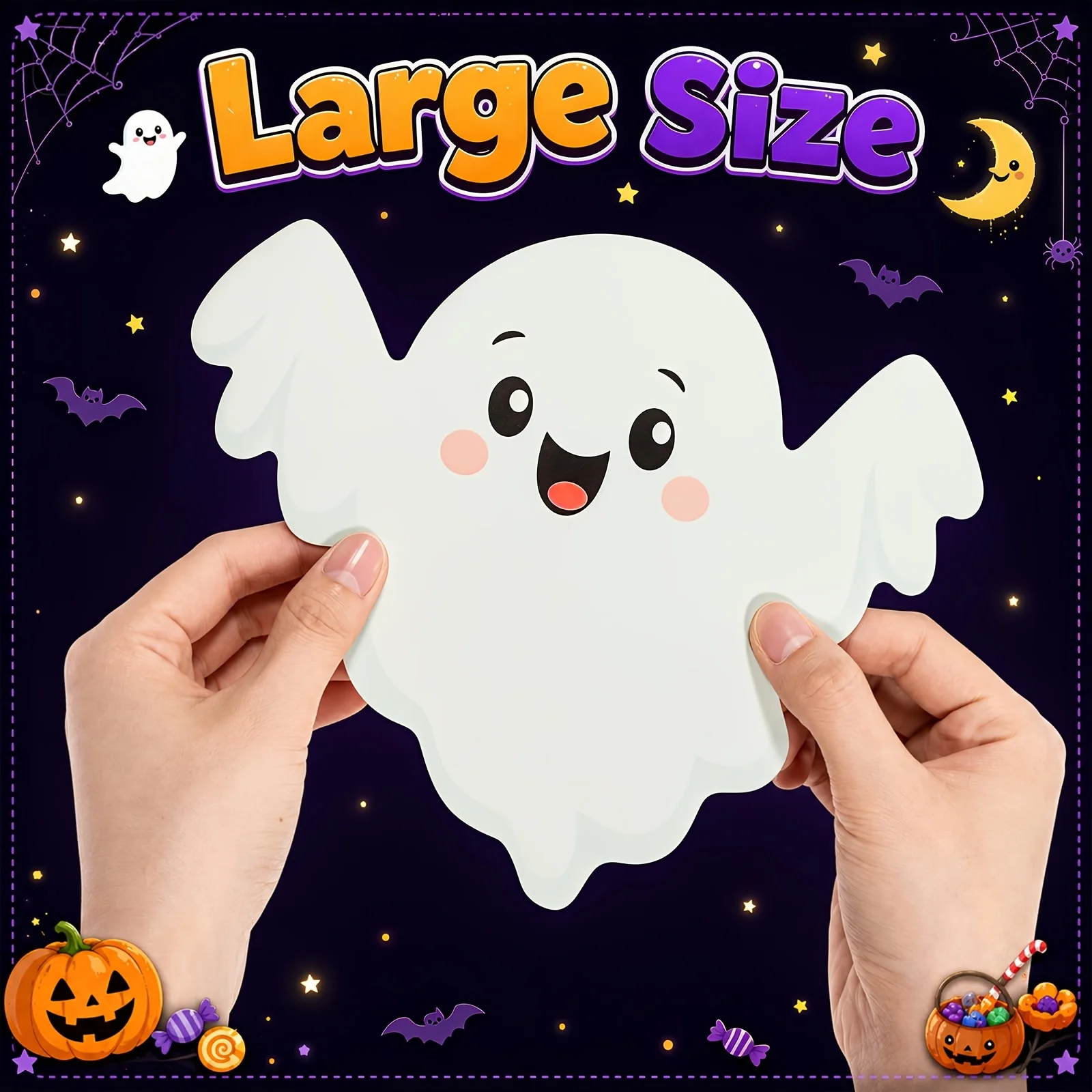 15 leuchtende Garagentormagnete, die im Dunkeln leuchten, magnetische Halloween-Geister-Dekorationen, Kühlschrankaufkleber – Detail 5