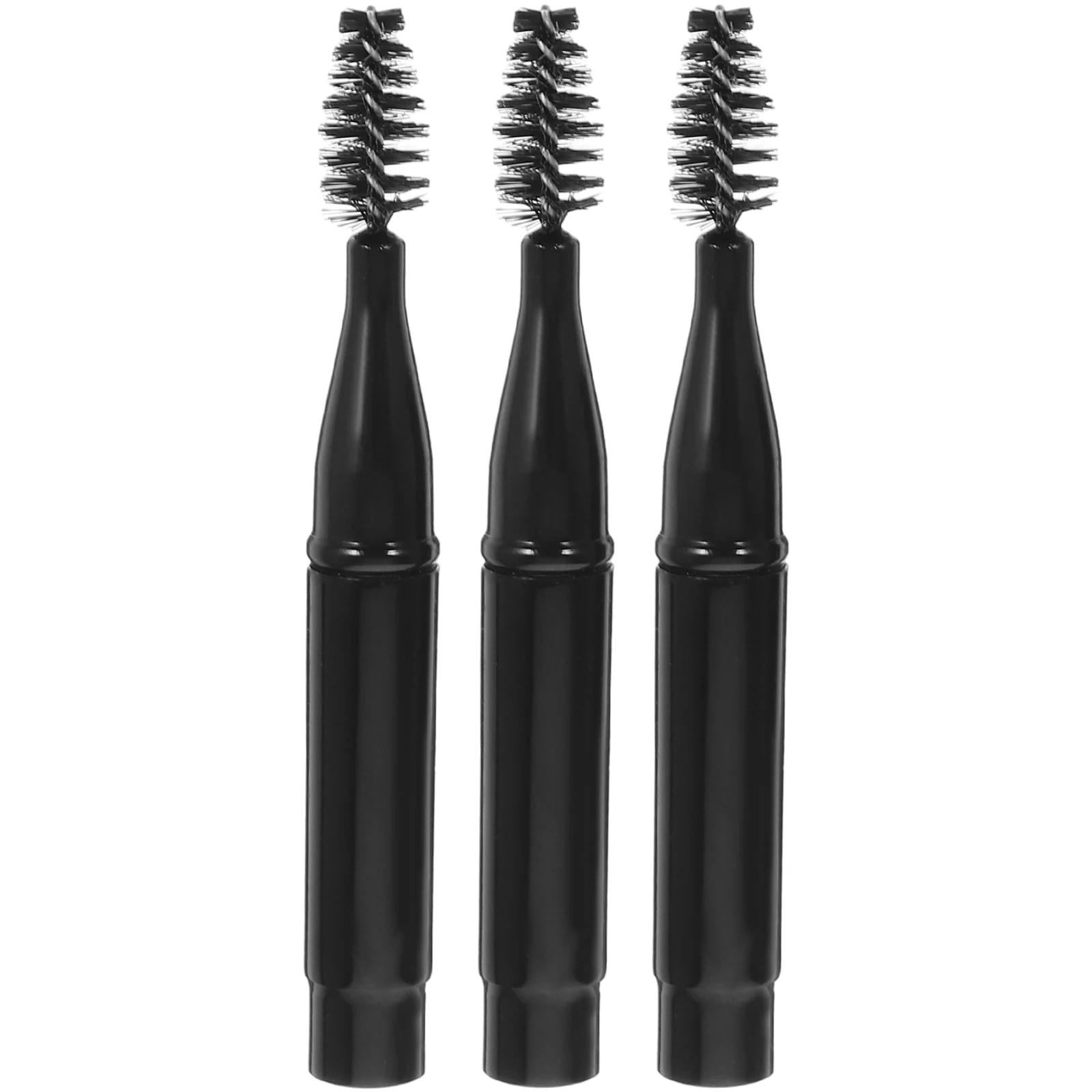 

3 Pcs Portable Eyebrow Brush Mascara Makeup Brushes Comb Aluminum Grooming Eyelash