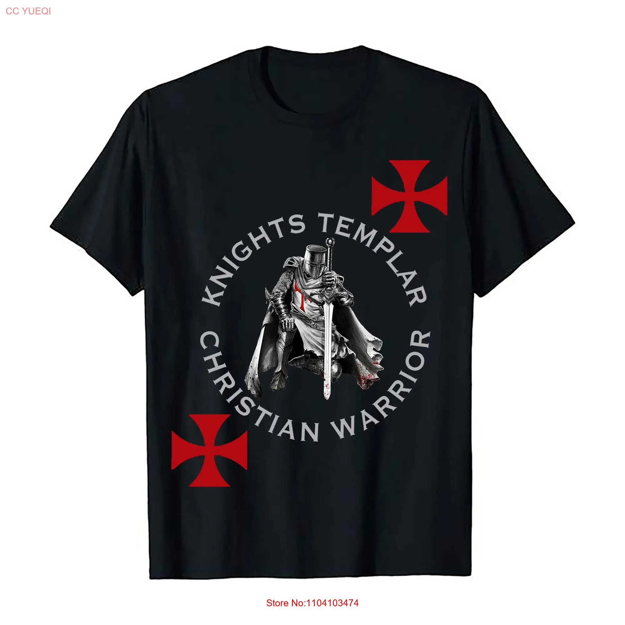 Knights Templar Faith In Jesus Christ Christian Belief God T Shirt long or short sleeves