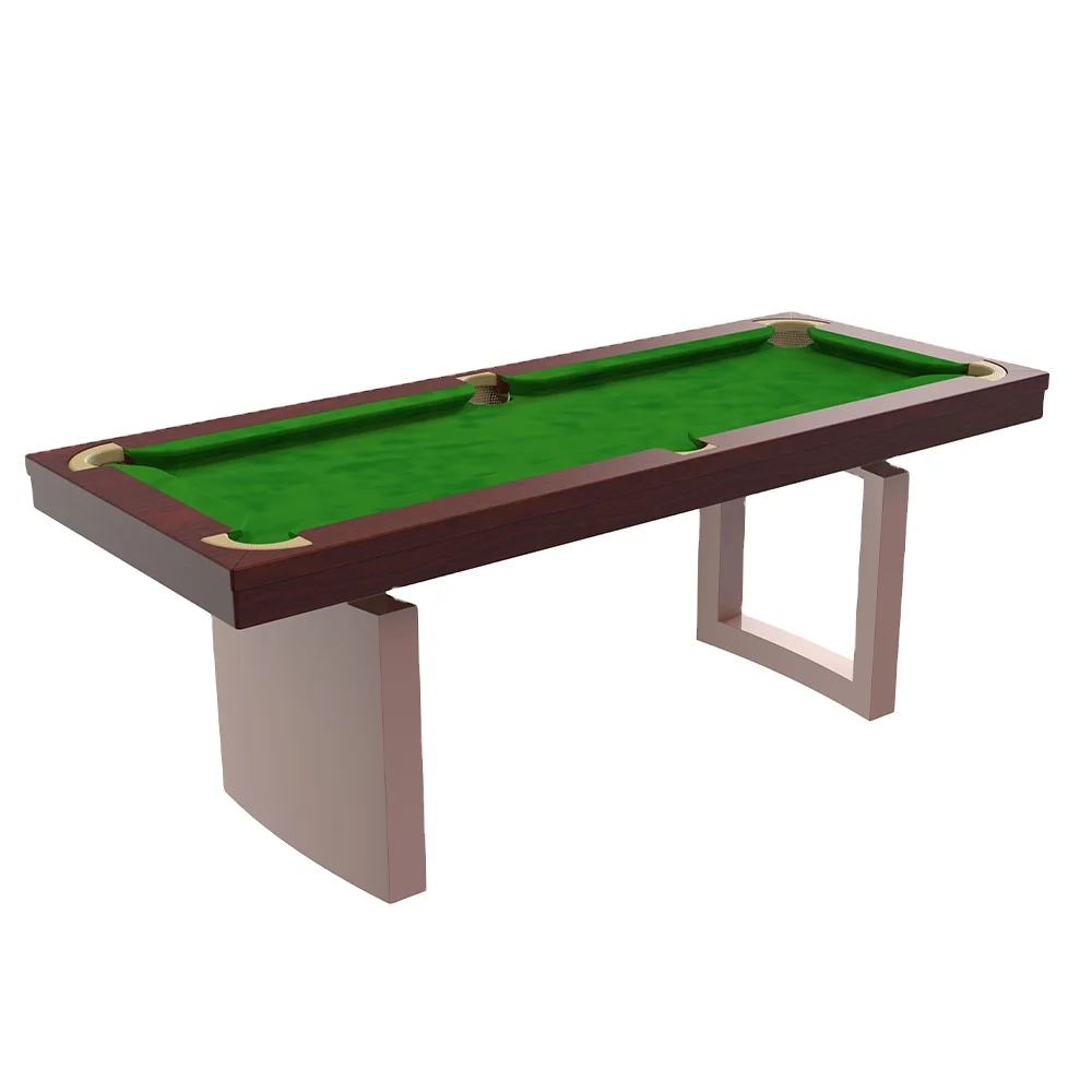 Home and Office Billiard Table with Sleek Metal Legs and Custom Colors