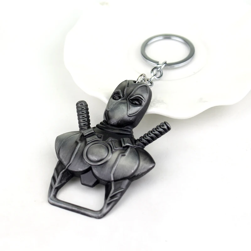 Deadpool Keychain Trendy Personalized Keyring Bottle Opener Car Hanging Backpack Decoration for Women And Men view 4