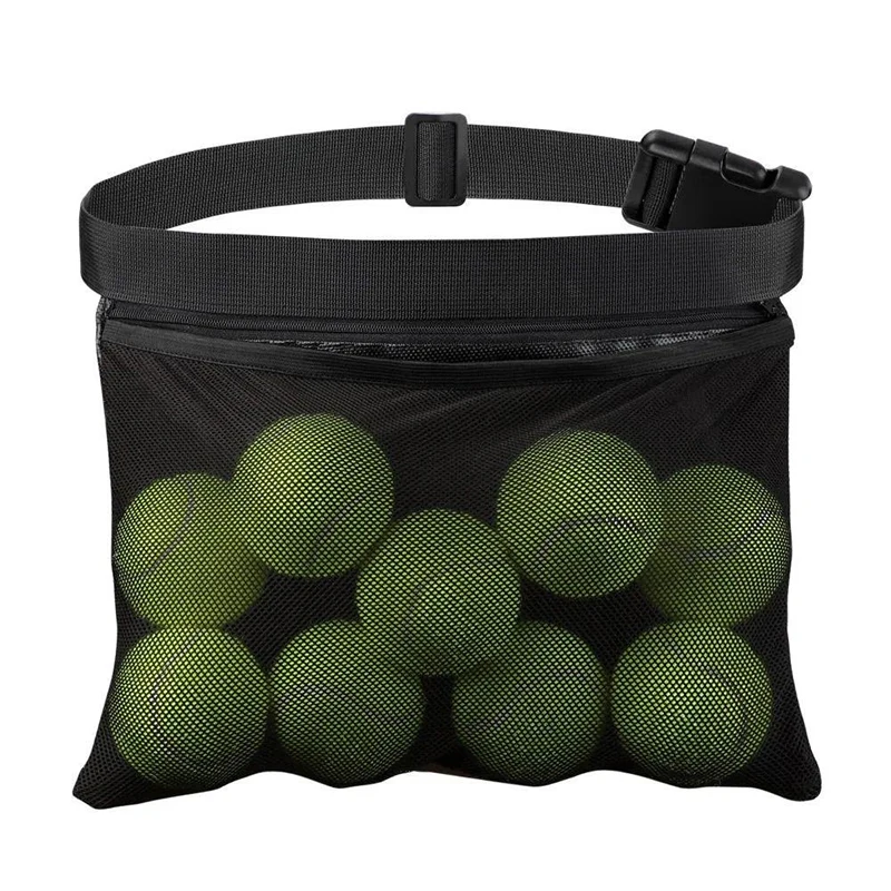 Tennis Pickup Bag Pique Ball Sports Bag Single Practice Ball Bag Portable Storage Waist Bag