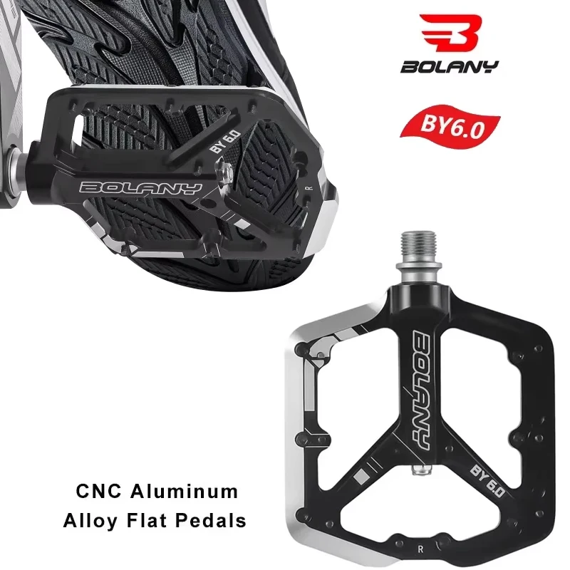 

Сверхлегкие педали BOLANGY 6.0 для MTB/дорожного велосипеда с ЧПУ — конструкция из 3 подшипников из алюминиевого сплава, 16 противоскользящих гвоздей для высокой долговечности