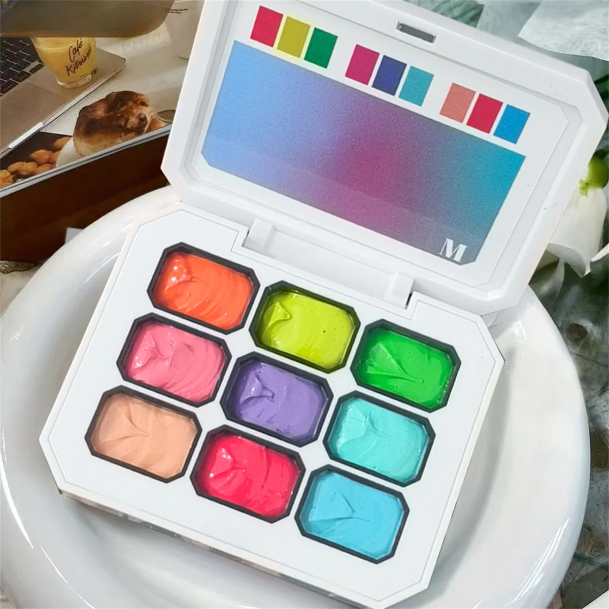 1pc 9-color Solid Nail Polish Pat Gel Painting Gradient Bright Gel Nail Art Creation Decoration Salon UV&LED DIY Summer Popular