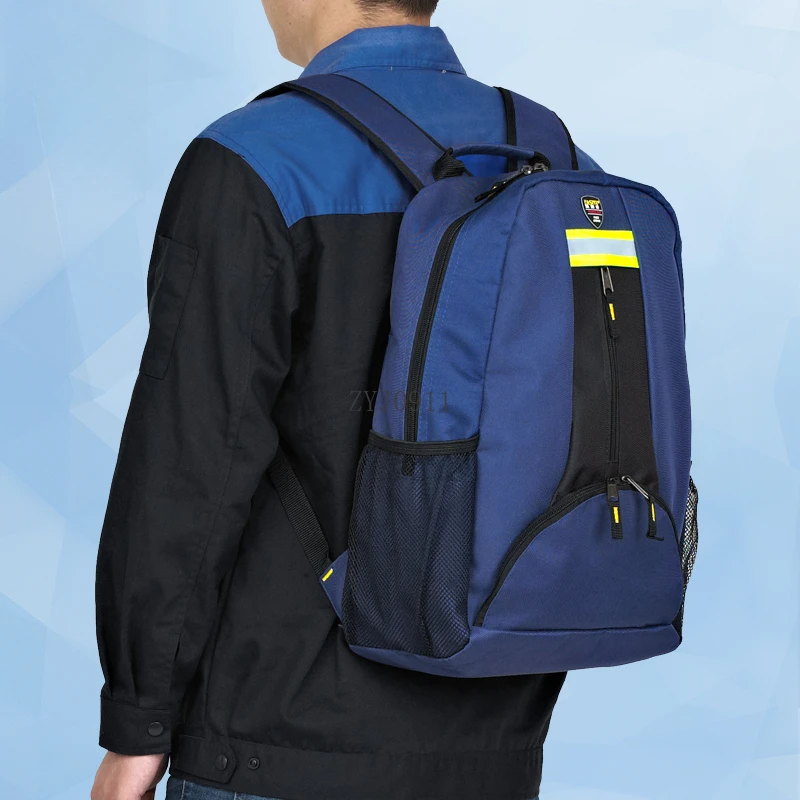 Набор через плечо для ремонта лифта, утолщенные инструменты, многофункциональный холщовый рюкзак, комплект для электрика