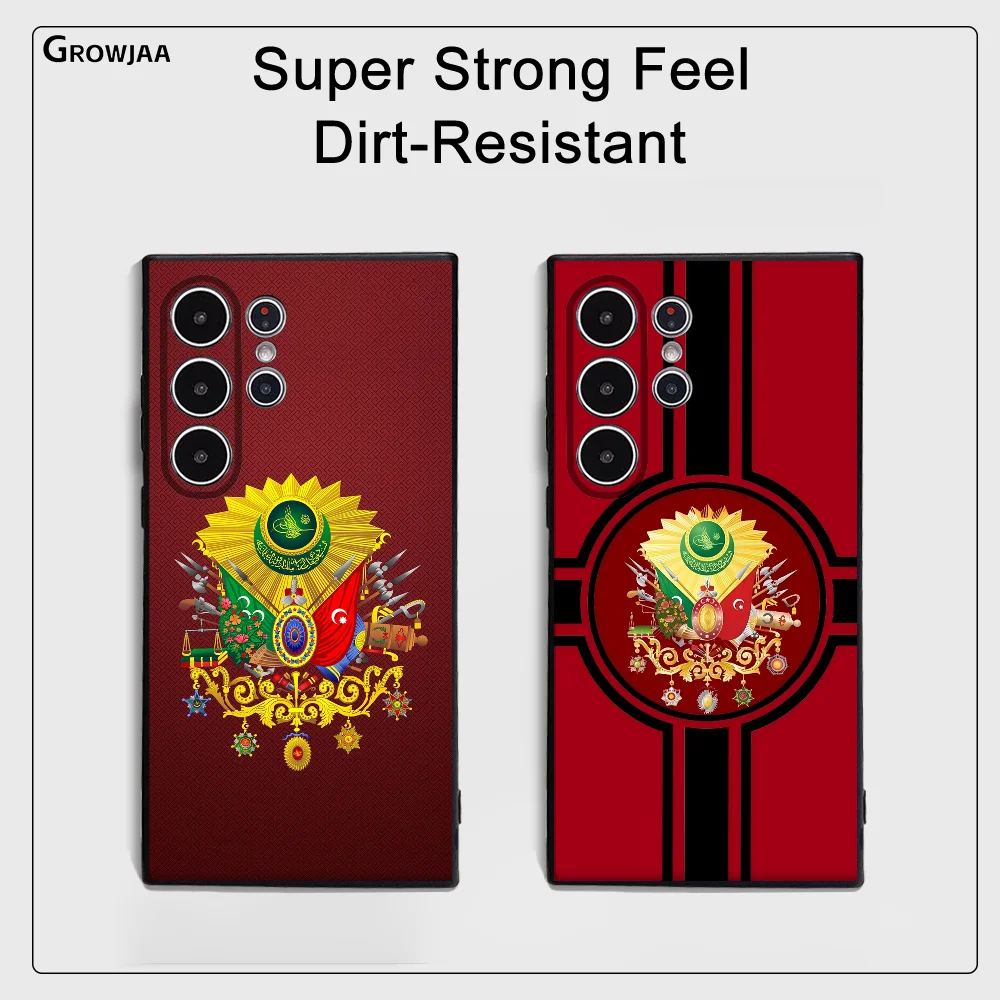 

Ottoman Empire Coat Of Arms Phone Case For Samsung Galaxy S25 S24 S22 S23 Ultra S21 S20 Plus 5G Non-Slip Full Cover Soft Case