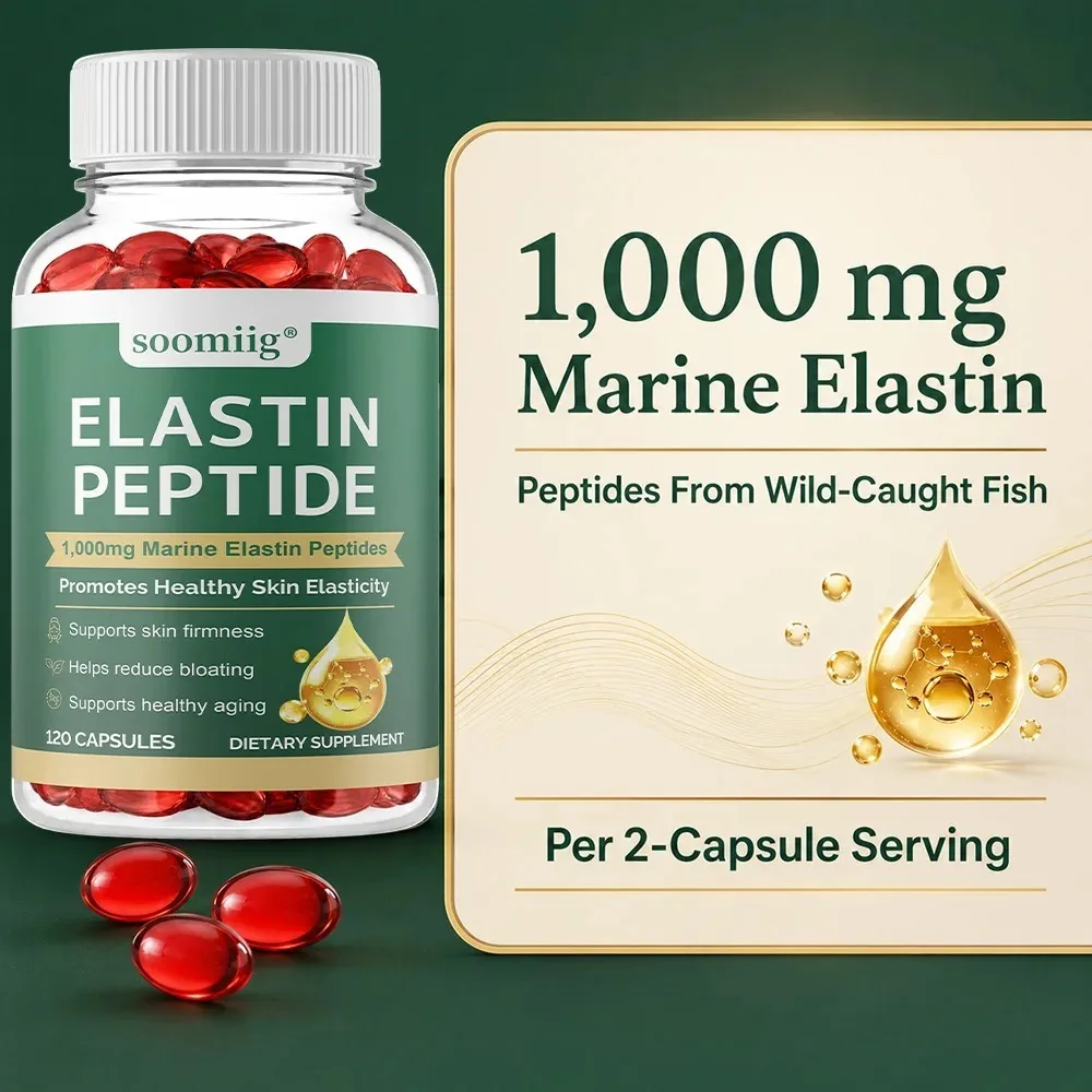 Elastin Peptide Skin Tightening Formula, 1000mg Per Serving, Supports Skin Firmness & Elasticity, Daily Beauty Supplement