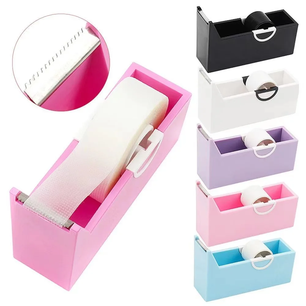 Eyelash Extension Tape Holder Base Lash Adhesive Tape Cutter Dispenser Grafting Lash Plastic Rotating Makeup Tool