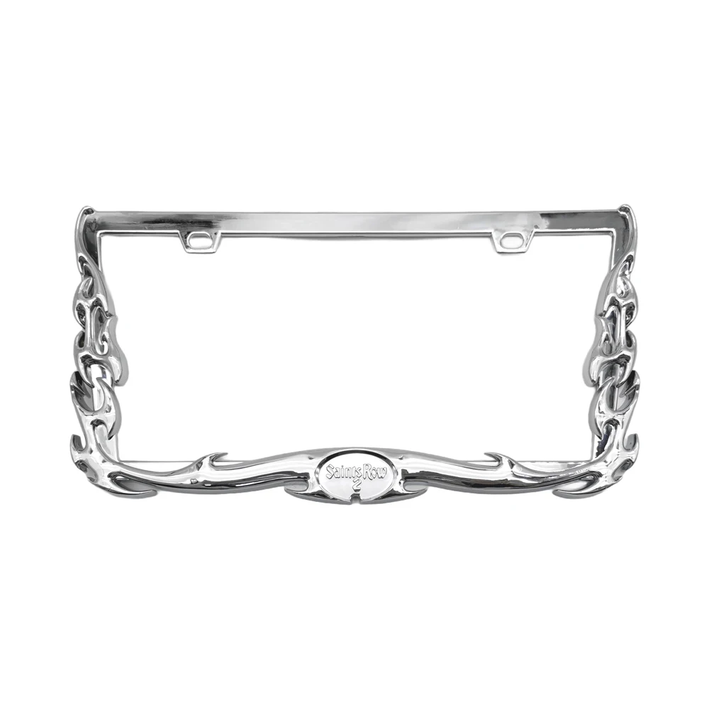 2 Stück ABS Amerikanischer Standard Nummernschildhalter in Flammenform aus Kunststoff Personalisierter Kreativer Kennzeichenrahmen – Detail 17