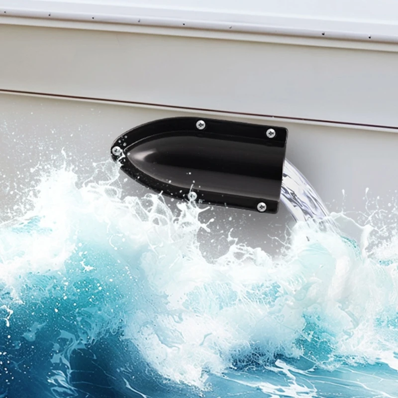 Marine Cable Vent Cover Clamshell Vent for Boat Yacht Marine Wire Cable Vent Cover with Mounting Screw Simple Installation