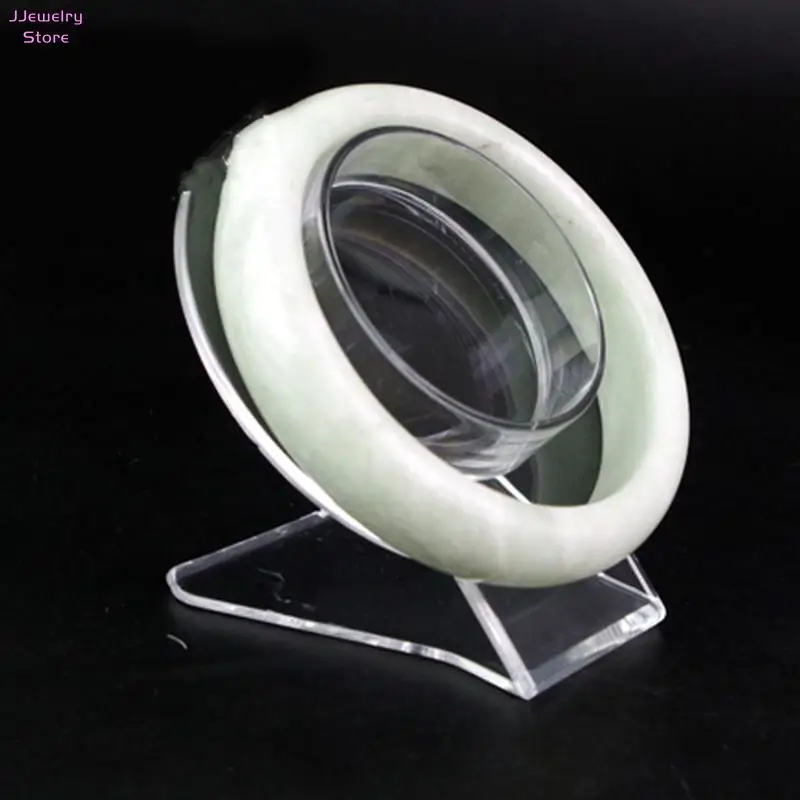 1PC Clear Jewelry Bracelet Display Holder Bangle Organizer Rack Acrylic Bracelet Display Collar Stand Holder Practical Use Tool