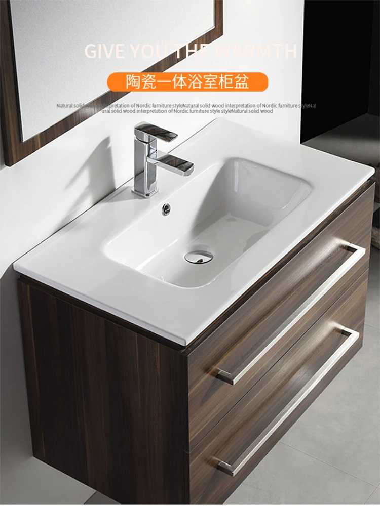 Ceramic Washbasin Single Double Basin Ceramic Thin Edge Bathroom Cabinet Basin Wash Basin Household