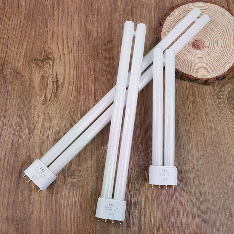 Fluorescent Tube 18W 24W 36W Energy Saving Lamp CFL 4 Pins Twin-Tube Energy-saving Light Bulb H Tubes White