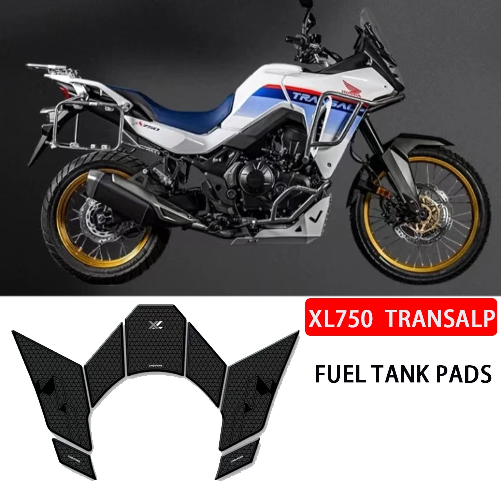 for HONDA Transalp XL750 XL 750 Accessories Knee Grip Decals Transalp750 Anti-slip Stickers Motorcycle Rubber Fuel Tank Pads