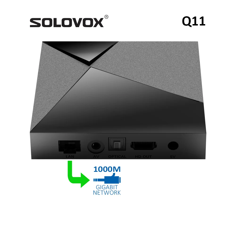 SOLOVOX 2024 Q11 CherryTV Live Android 11 TV BOX 4G 32G S905X4 Quad Core WiFi 5G 1000M Network OTT Streamer Stalkerid 8K Decoder