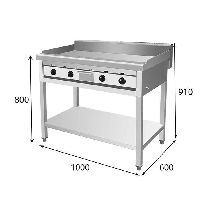 

Manufacturer High-quality Industrial Commercial Powerful Stainless Steel LPG Gas Griddle