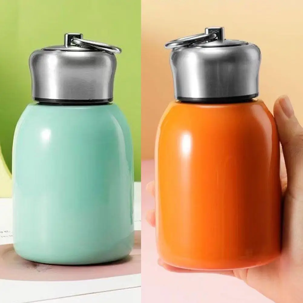 Portable Big Belly Vacuum Cup 300ml Compact Cup Leak-proof Bottle Color Vacuum Solid Insulated Water Flask Cup Travel N7l9