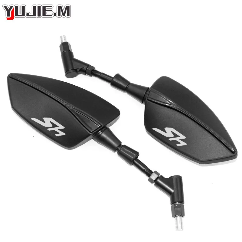 For Honda  SH125 SH125i SH300 SH300i SH 125 150i SH 300 300i Motorcycle Adjustabale Side Rearview Mirrors Universal Rearview view 5