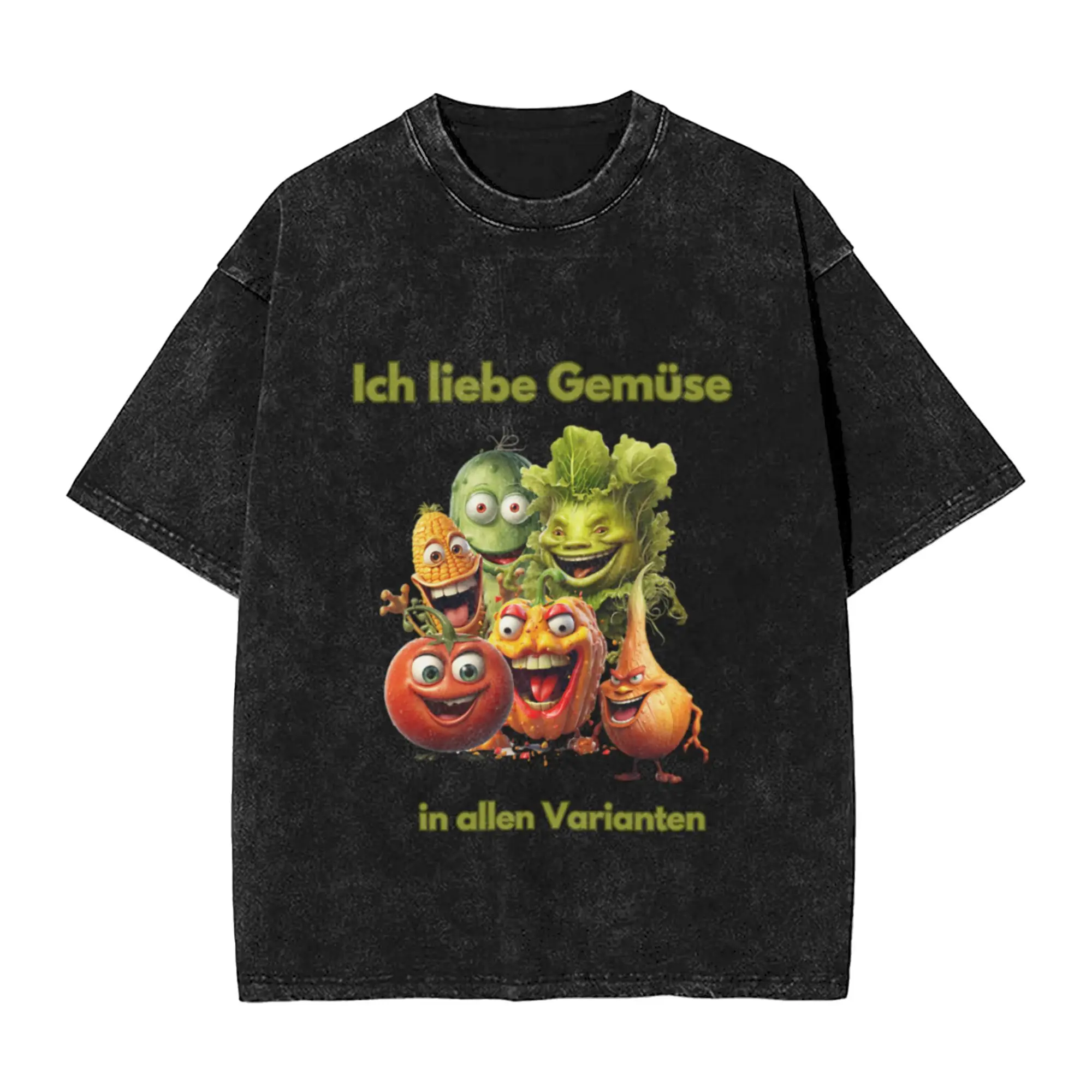 I love all kinds of vegetables Unique Comfort A T-Shirt Oversized Short Sleeve Men's Women's Cotton Tees Tops