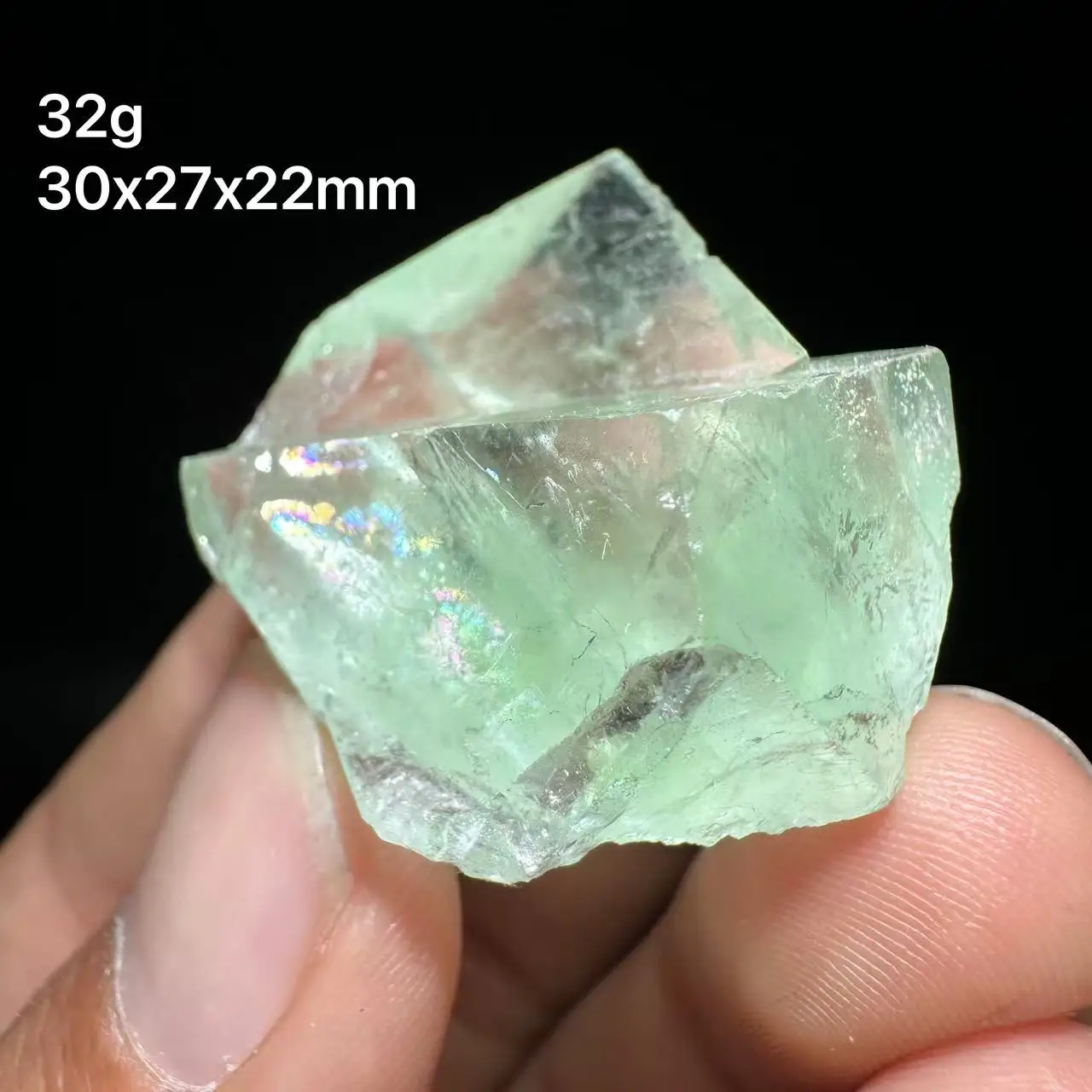 Nueva fluorita natural verde manzana, cristal curativo de fluorita limpia para decoración del hogar de Xianghua Shop