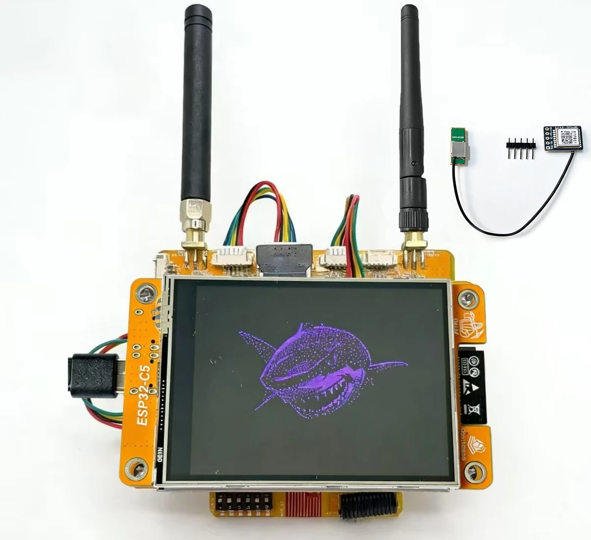 NM-CYD-C5 New Cheap Yellow Display with 2.8″ TFT LCD Touchscreen with ESP32-C5 Support NM-RF-HAT Dual Band WiFi IoT Mainboard