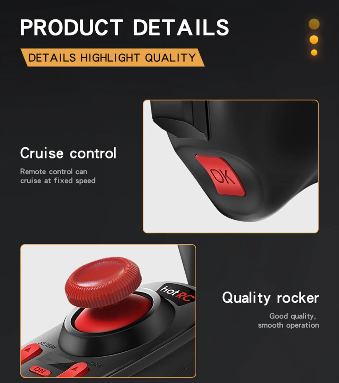2.4G 6CH Radio Transmitter Remote Control 400m Control Distance with Remote Control Receiver for Remote Control Boat
