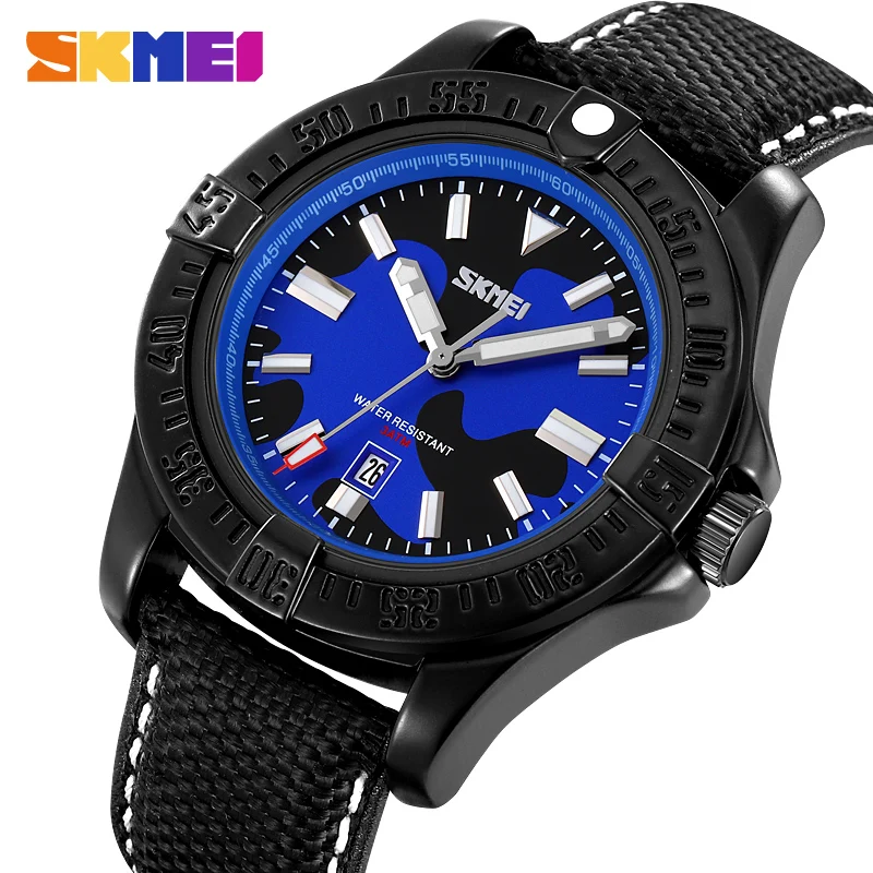 

SKMEI Men's Quartz Watch Quality Belt Strap Long Strap Green Camouflage Mirror Blue Camouflage Mirror Grey Camouflage 9339