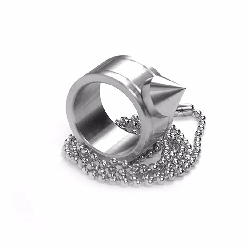 Producto de autodefensa de acero inoxidable, anillo de armas Shocker, anillo de supervivencia, herramienta de autodefensa para mujeres, alta