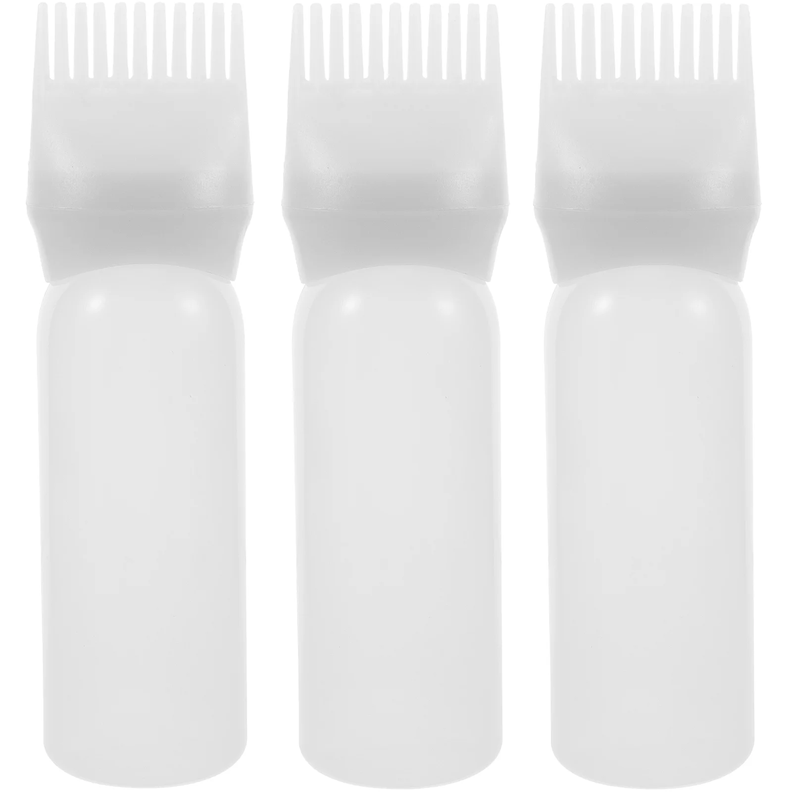 

3 Pcs Medicine Bottle Root Comb Applicator for Hair Oil Scalp Color Oiling Conditioner