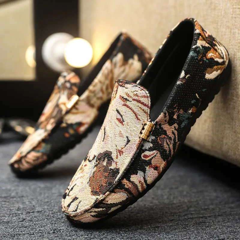 

Summer Breathable Cloth Shoes 2026 New Men's Spring Casual Flat Shoes Male Soft Bottom Sweat-absorbing Leisure Shoes Loafers