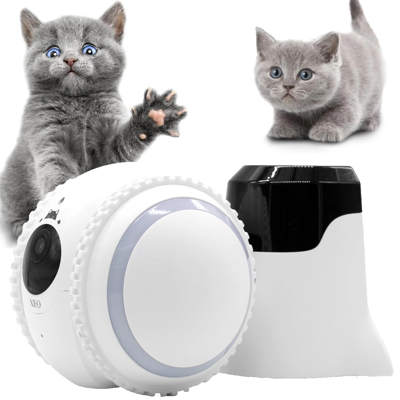 

XBO R2 Pet Cat Camera Companion Robot HD Intelligent AI Pet Recognition Two-way Voice Function, Intelligent AI Interactive Games